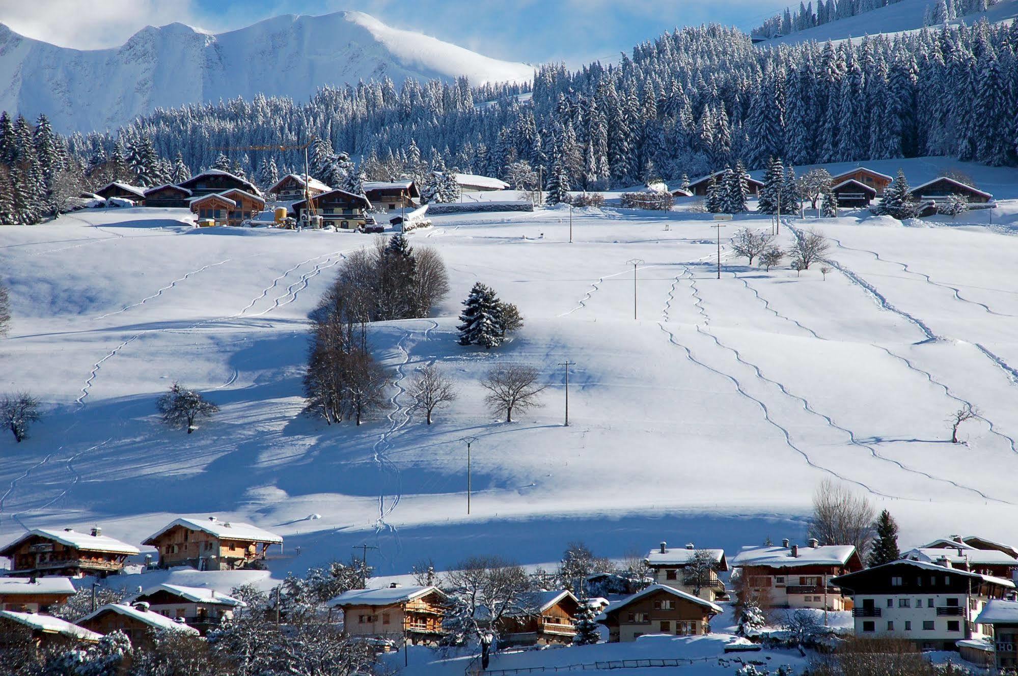 Hotel Le Caprice Des Neiges Combloux Bagian luar foto